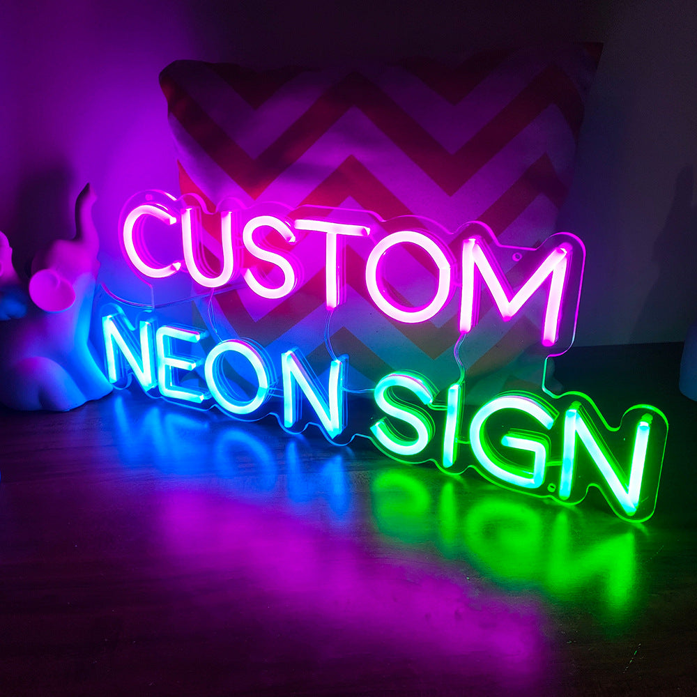 Colorful Neon Letter Modeling Light Custom Neon Sign DIY Colorful Neon Letter Modeling Light Custom Neon Sign DIY